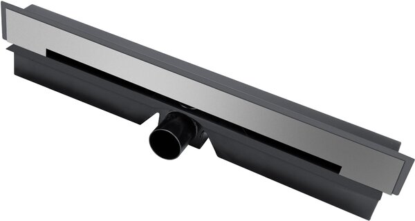 FDesign Kleome rigolă liniară 60 cm negru-oţel FD74046001