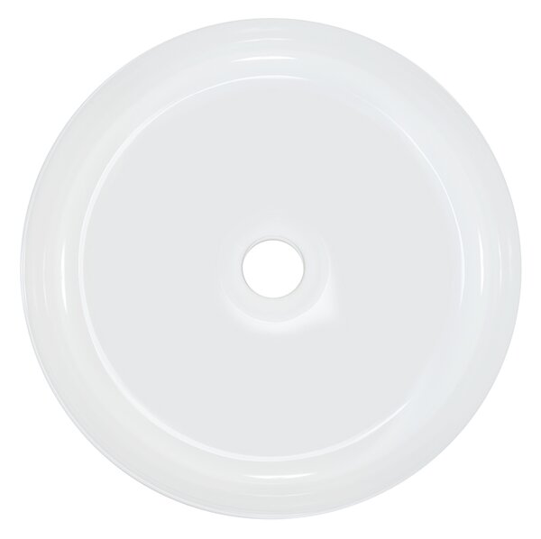 Comad Maja lavoar 36.5x36.5 cm rotund de blat alb luciu UN-MAJA-GW