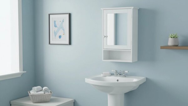 Dulap ATENE TYPUL 2, alb, cu o usa, 40x24x60 cm