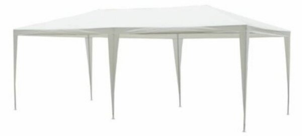 Cort gradina TENKO TYP 2, alb, polietilena/otel, 300x600x245 cm
