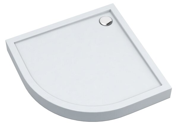 Schedline Cameron Smooth White cădiță de duș semirotundă 90x90 cm alb 3ST.C1O-9090