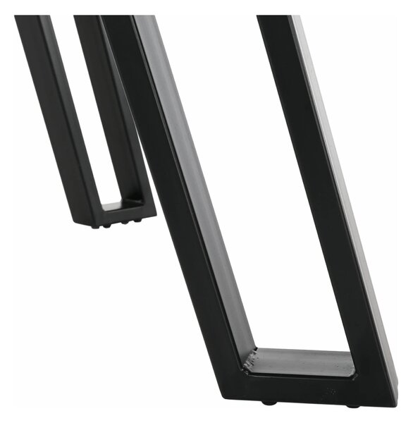 Masa PEDAL, stejar/negru, 140x80x76 cm