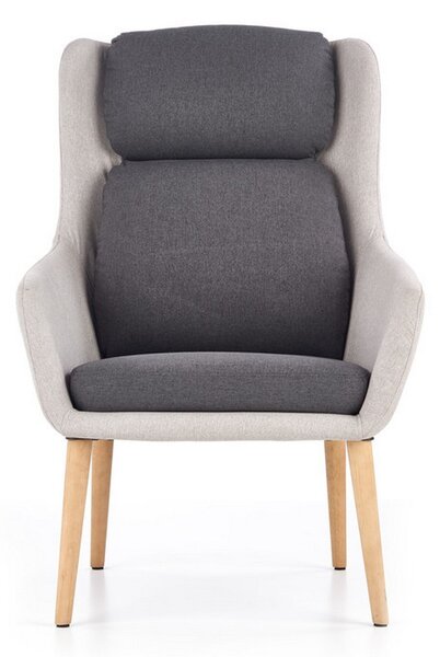 Scaun design scandinav Purio, gri, 67x75x103 cm