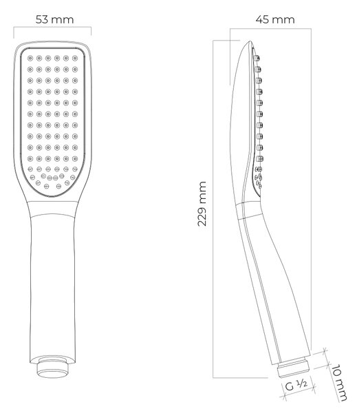 Oltens Tinde duș de mână crom 37111100
