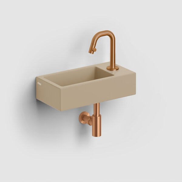 Clou Flush lavoar 36x18 cm dreptunghiular clasică-de blat maro/bej mat CL/03.34030