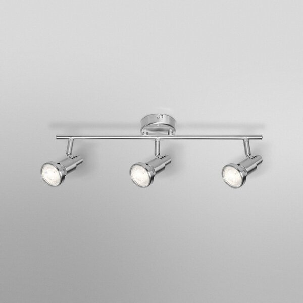 OSRAM Spot de tavan OSRAM, argintiu, metal 3 becuri GU10-LED 2.700 K, Metalic, Aluminiu