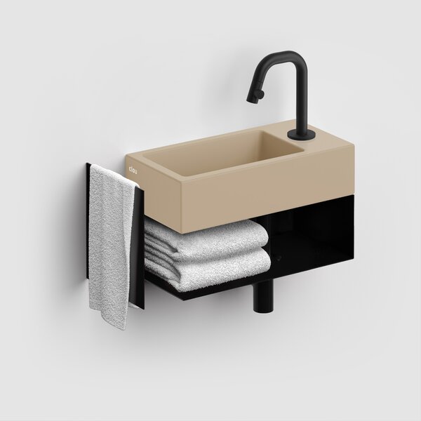 Clou Flush lavoar 36x18 cm dreptunghiular clasică-de blat maro/bej mat CL/03.34030