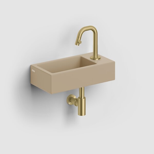 Clou Flush lavoar 36x18 cm dreptunghiular clasică-de blat maro/bej mat CL/03.34030