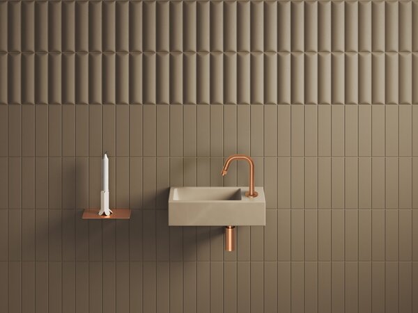 Clou Flush lavoar 36x18 cm dreptunghiular clasică-de blat maro/bej mat CL/03.34030