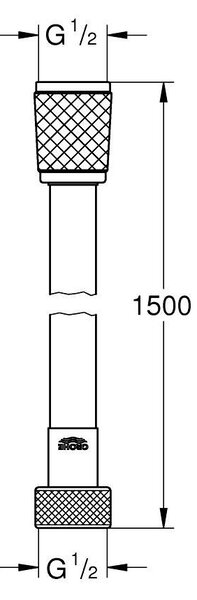 Grohe Relexaflex furtun de duș 150 cm crom 45973001