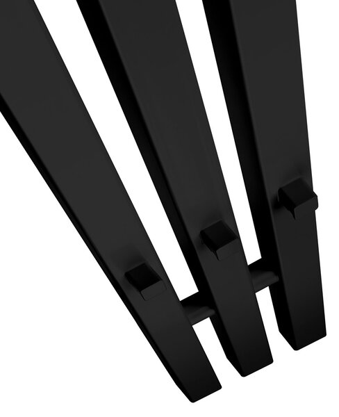 Oltens Stang (s) calorifer de baie decorativ 180x13 cm negru mat 55024300