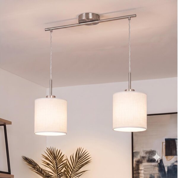 Brilagi - Candelabru LED suspendat pe cablu NUBILA 2xE27/60W/230V alb
