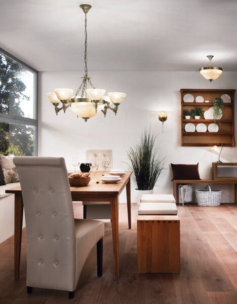 EGLO 85858 - Lustra cu lant MARBELLA 9xE14/60W