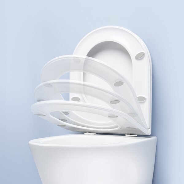 Oltens Jog Kort capac wc SoftClose alb 45115000