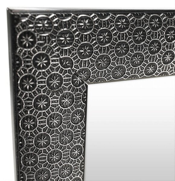 Oglinda LAVAL, negru, metal/lemn, 40x150 cm