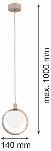 Argon 9003 - Lustră suspendată pe cablu SATUROS, 1xG9/6W/230V