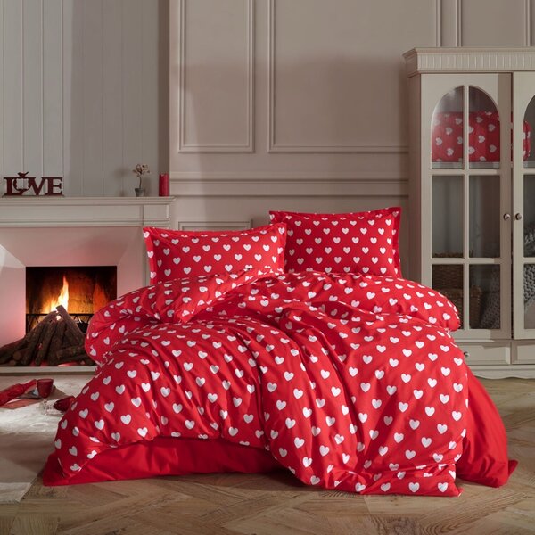 Lenjerie de pat King Size Ranforce – 100% Bumbac (AMOR V1)