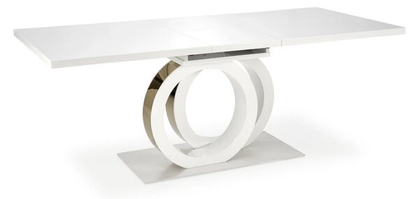 Masa alba dining GALARDO, extensibila, 160/200x90x77 cm