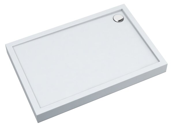 Schedline Cameron Smooth White cădiță de duș dreptunghiulară 100x70 cm alb 3ST.C1P-70100
