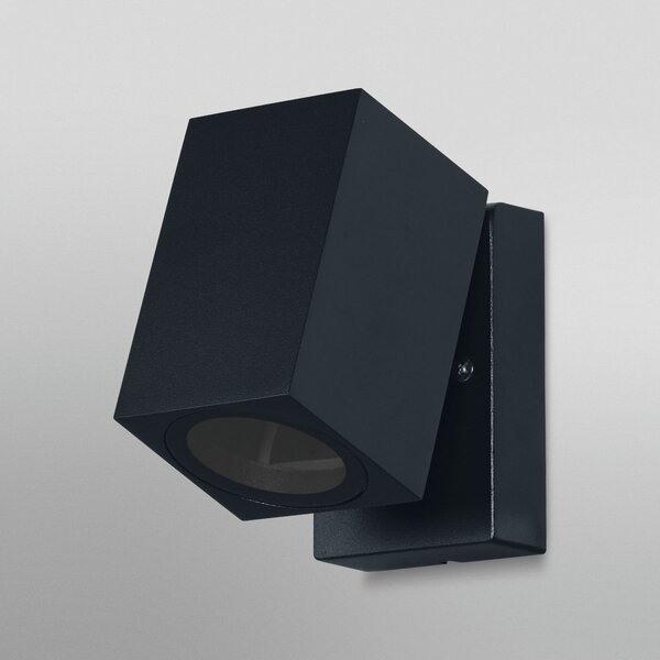 OSRAM Lampa de exterior ENDURA CLASSIC CUBE negru metal IP44, reglabil, Negru, Aluminiu, Modern