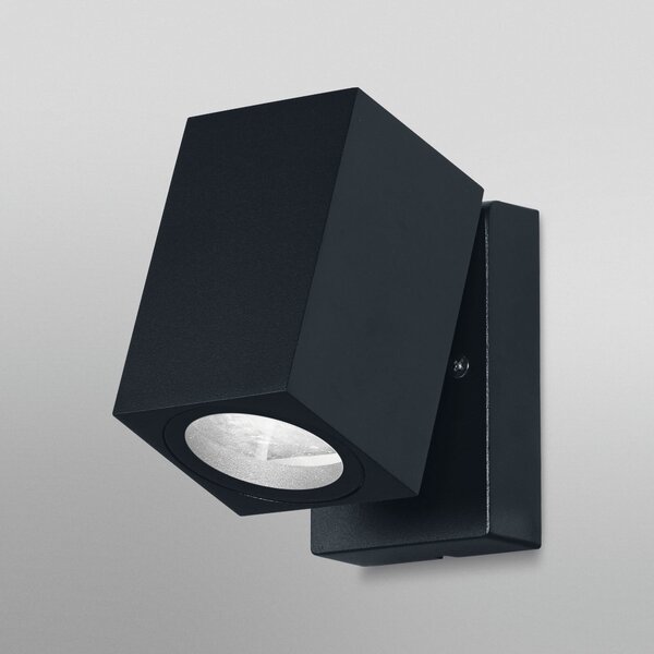 OSRAM Lampa de exterior ENDURA CLASSIC CUBE negru metal IP44, reglabil, Negru, Aluminiu, Modern