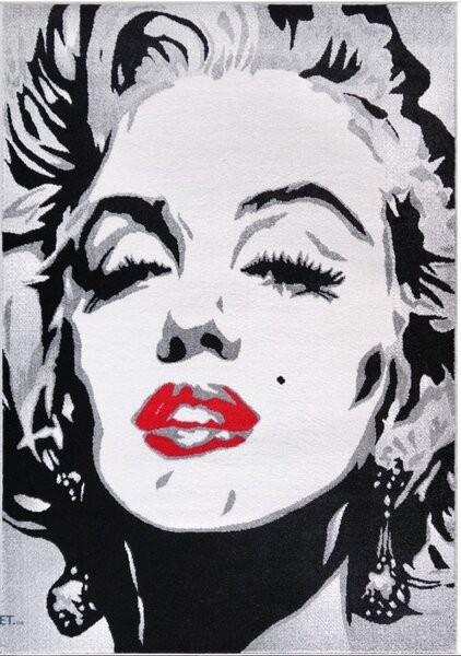 Covor Model Marlin Monroe 11608, Dreptunghiular, Gri 120x170