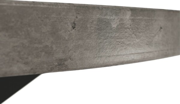 Masa MEDOR, gri carbon/negru, 120x120x76 cm