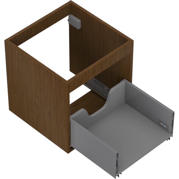 Mexen Box-A, dulap suspendat 45 cm, 1 sertar, nuc, 91AX0-0450-470-1-86