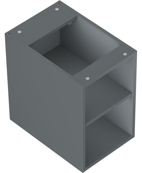 Mexen Box-A, dulap deschis cu raft 30 cm, grafit mat, 91AX2-0300-470-0-66
