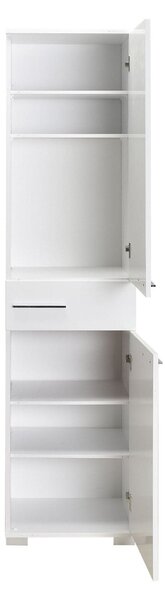Dulap ADR-421-PP-1, alb, PAL melaminat, cu 2 usi si un sertar, 45x40x1