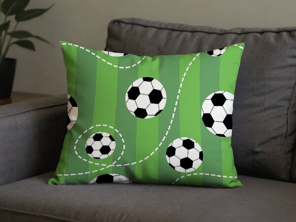 Fata de perna din policoton FOOTBALL TIME POLY 50x70 cm, verde