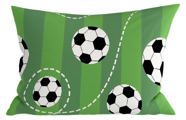 Fata de perna din policoton FOOTBALL TIME POLY 50x70 cm, verde