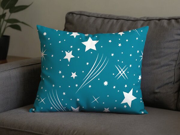 Fata de perna din policoton NIGHT SKY POLY 50x70 cm, turcoaz