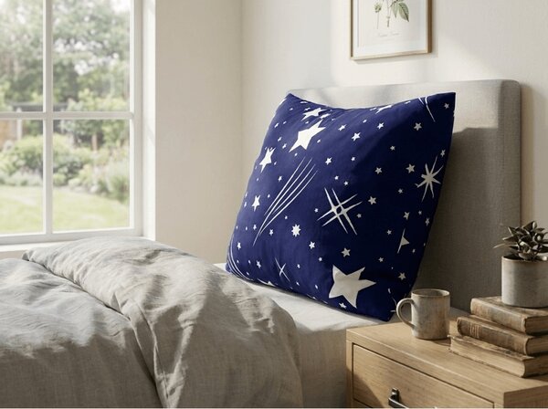 Fata de perna din policoton NIGHT SKY POLY 50x70 cm, albastru