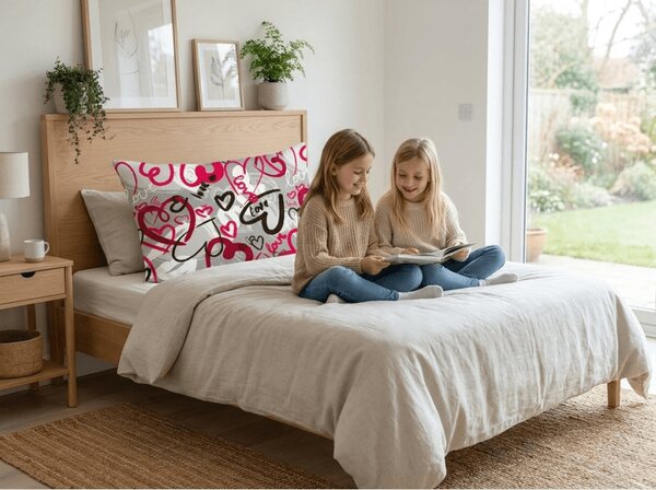 Fata de perna din policoton STREET LOVE POLY 50x70 cm, gri
