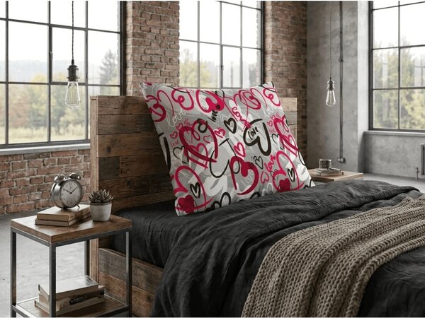 Fata de perna din policoton STREET LOVE POLY 70x90 cm, gri