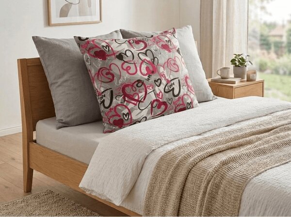 Fata de perna din policoton STREET LOVE POLY 70x90 cm, gri