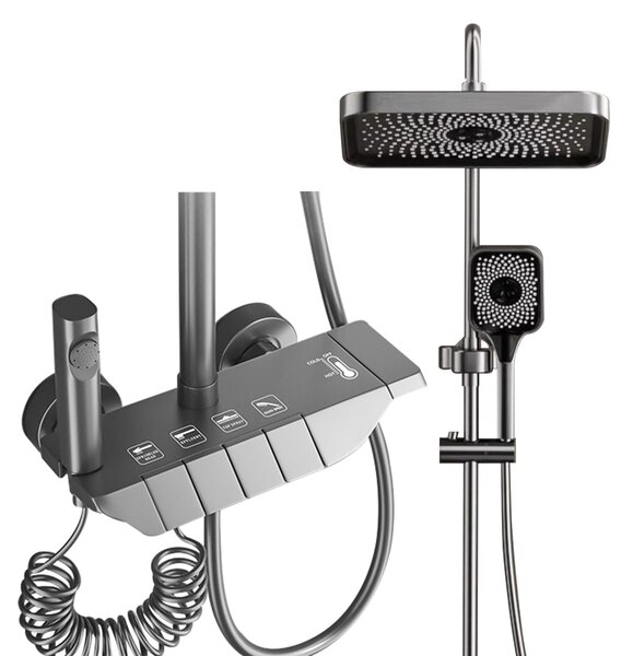 Coloana de dus cu termostat, 4 functii