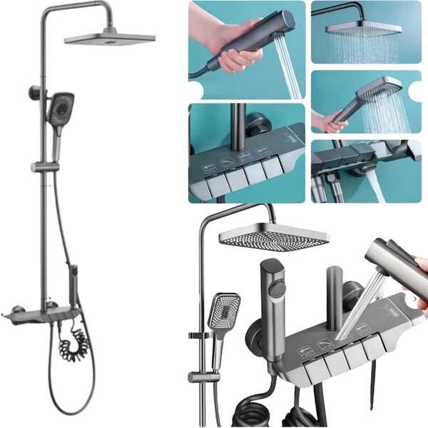 Coloana de dus cu termostat, 4 functii
