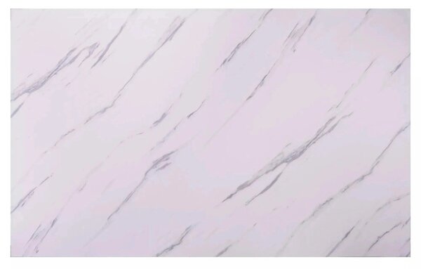 Masa MARCUS, alb cu efect de marmura/stejar, 120x75x76 cm