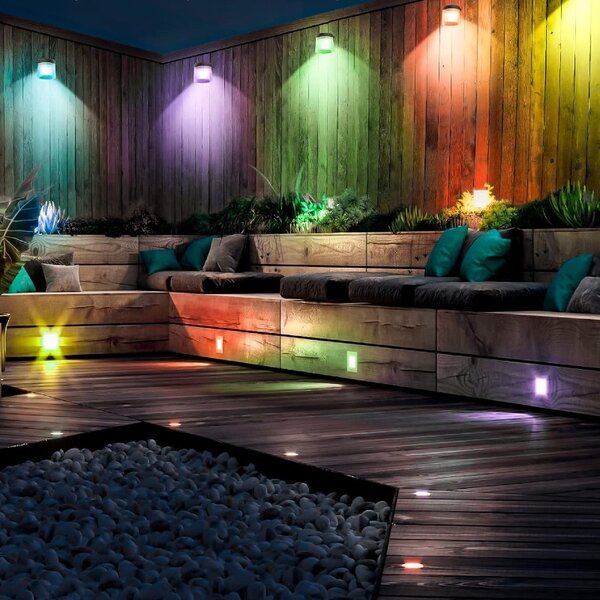 Set 6 lampi solare, LED RGB, Color X27