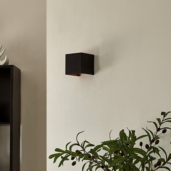 Lampă de perete Arcchio, Zuzana, reglabil, Negru, Camera de zi, Aluminiu, Modern
