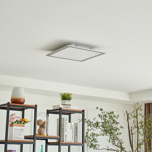 Lindby Panou LED Livel, CCT, 40 cm x cm, telecomandă, reglabil, Metalic, Bucătărie, Plastic, Modern