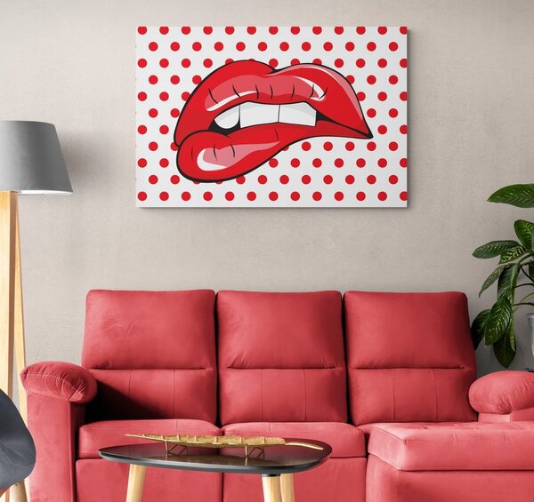 Tablou pop art buze