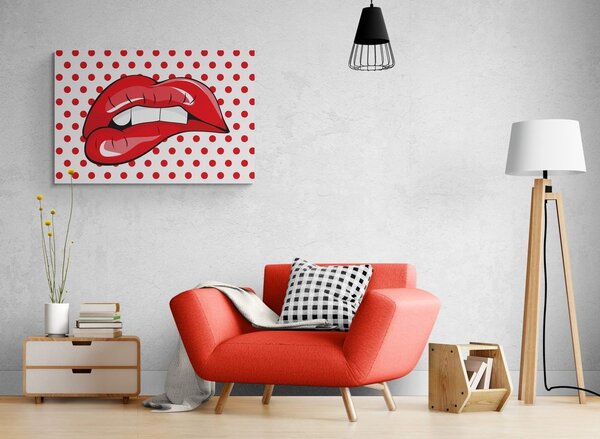 Tablou pop art buze