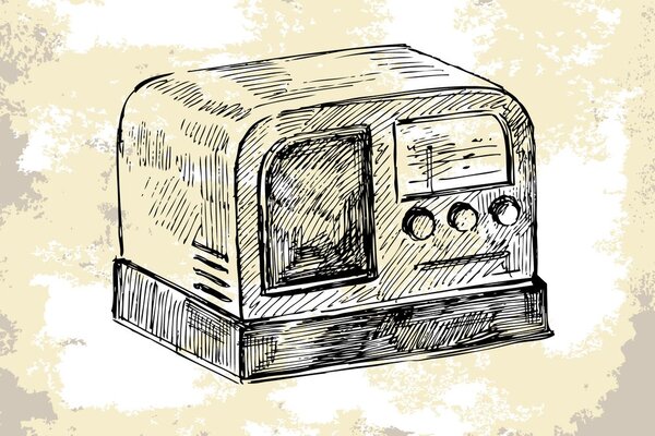 Tapet radio retro