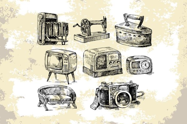 Tapet din viața retro
