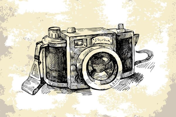 Tapet aparat foto retro