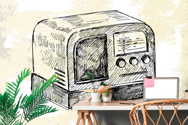 Tapet radio retro