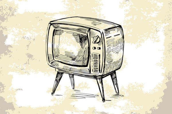 Tapet televizor retro